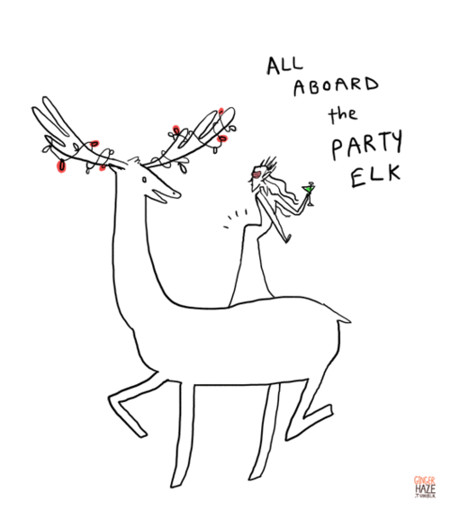 all aboard the party elk