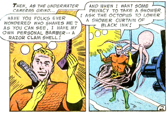 Golden Age Aquaman Shave Shower