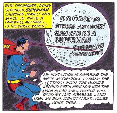 Superman Moon Dying Message