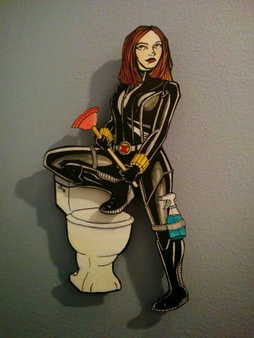 Black Widow toilet
