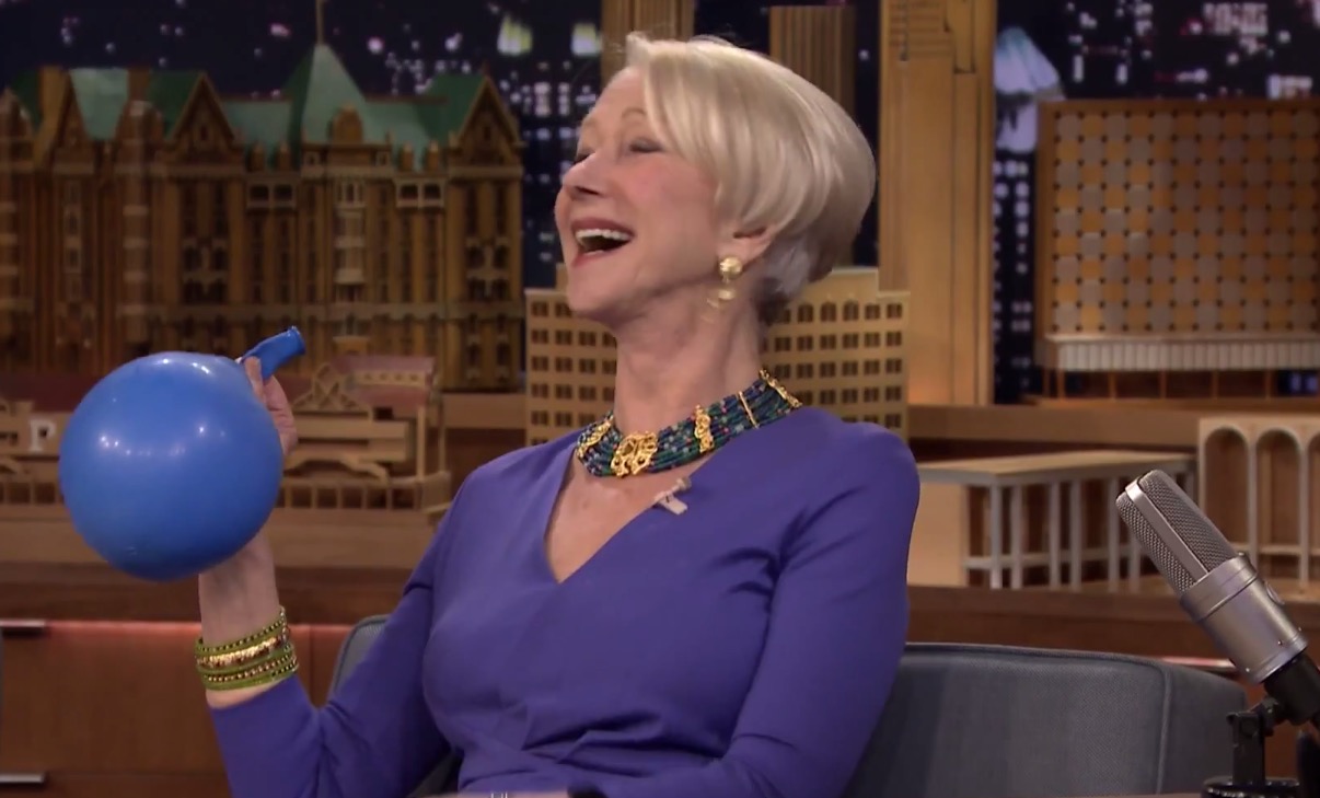Helen Mirren Talks in Helium Voice on The Tonight Show The Mary Sue