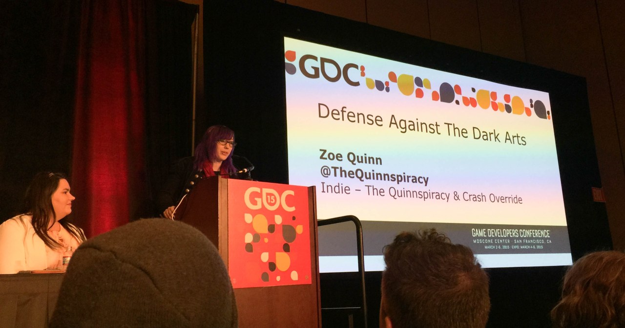 Zoe Quinn, sharing protips on how to best defend against the Voldemort that is GamerGate.