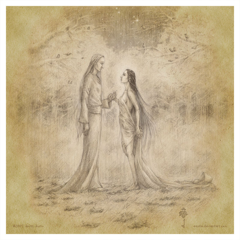 Thingol and Melian by aautio on DeviantArt