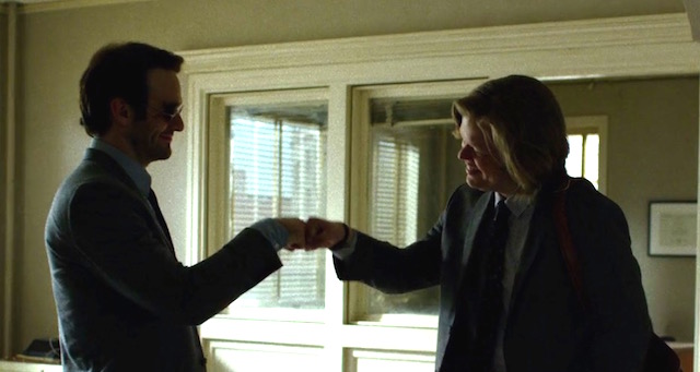 matt foggy fist bump