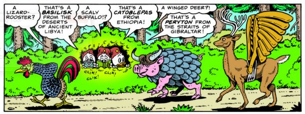 A Peryton as portrayed in “Walt Disney Treasury: Donald Duck Vol. 1 – Page 11”