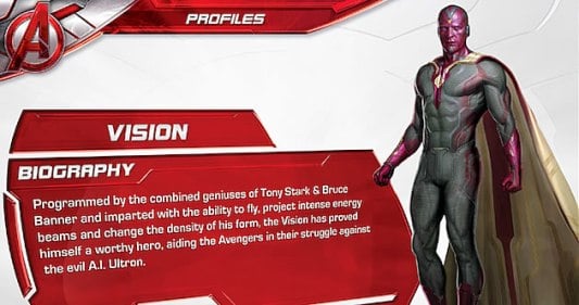 Age of Ultron Vision Profile