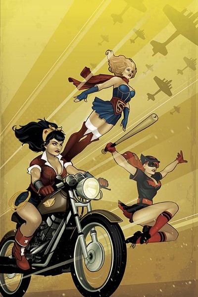 DC Comics Bombshells II 2 NEW COVER Insert C8 WONDER WOMAN & BATGIRL & SUPERGIRL 