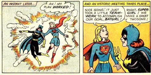 Batgirl meets Supergirl Pre-C