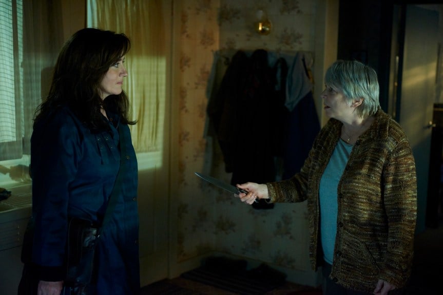 Mrs. S (MARIA DOYLE KENNEDY) and Kendall Malone (ALISON STEADMAN)