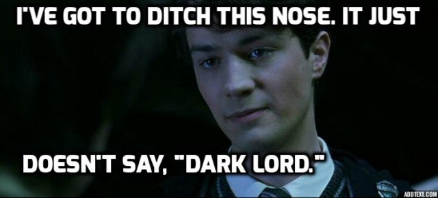 ... and no one is going to flee before "Tom Marvolo Riddle."