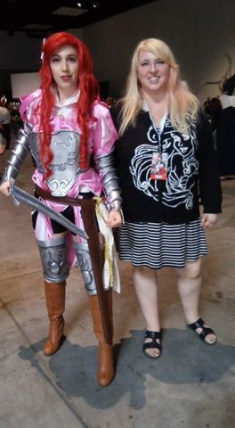 Atlantis Knight Ariel! And me, in my Ariel sweater!