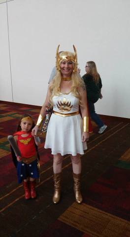 She-Ra and tiny Wonder Woman!