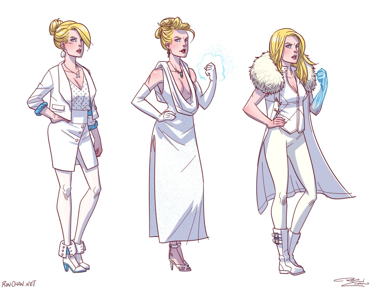 Emma Frost's outfits over the years have always required a lot of doub...