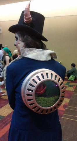 Steampunk Beast from Beauty and the Beast. He has his rose in a cool tank on his back!