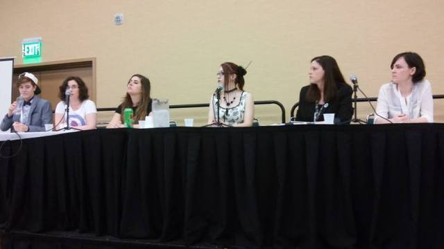 From left to right: Brooke Allen, Donya Abramo, Elspeth Eastman, Heather M. Decker, Carmen DeMint, Sarah Williams.