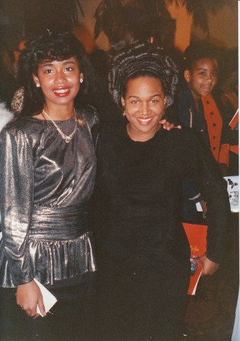 Michel'le (right) at the AMAs in 1990. 