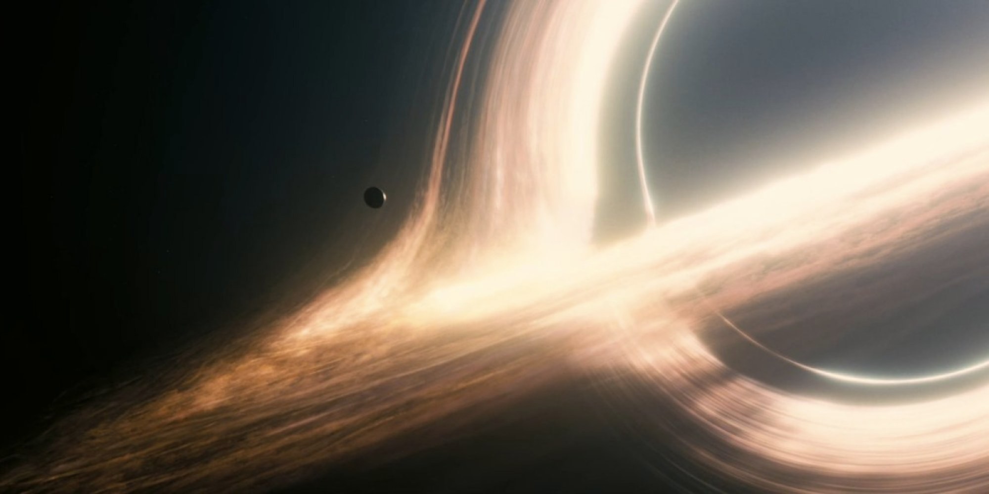 Interstellar movie black hole simulation.