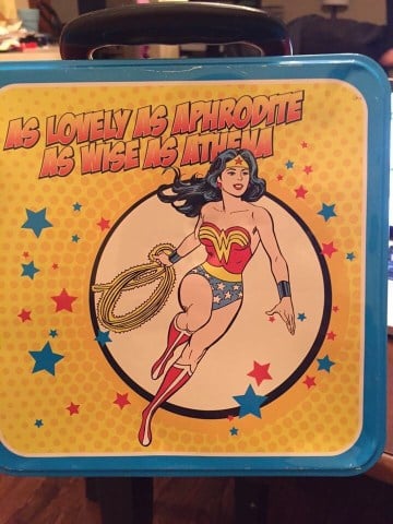 Wonder Woman lunchbox back
