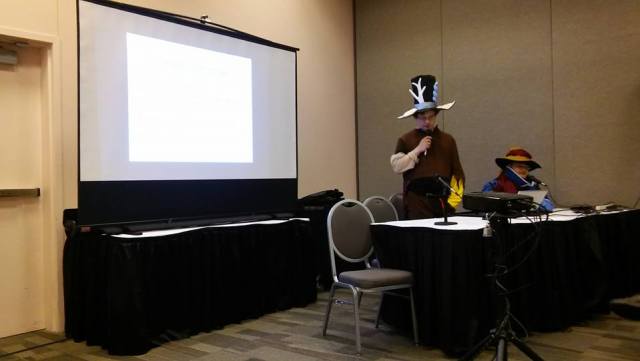 The panelists, Matt Lauffer and Alex McClean.