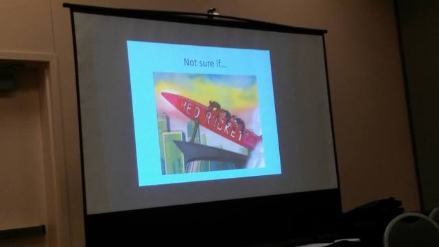 Someone help me. Is this real? Did they ... ride the red rocket? Lord.