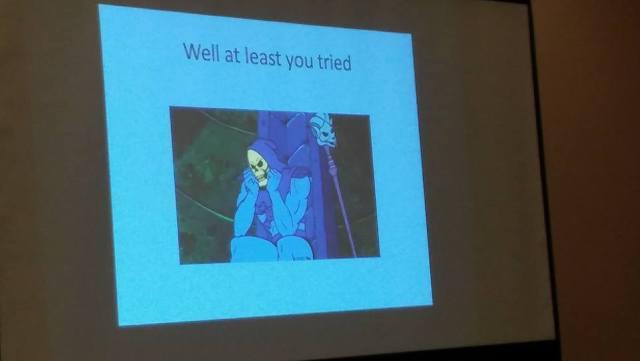 He's not a quitter, that one!