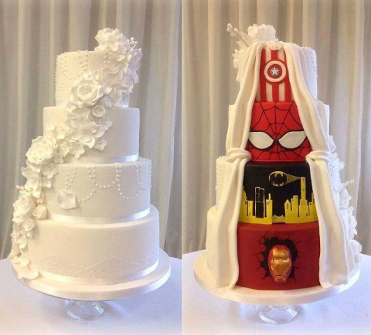 superhero-secret-identity-wedding-cake