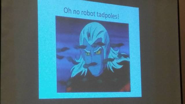 Space robot tadpoles. Really.