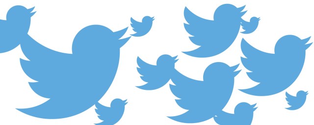 Twitter logos of multiple sizes