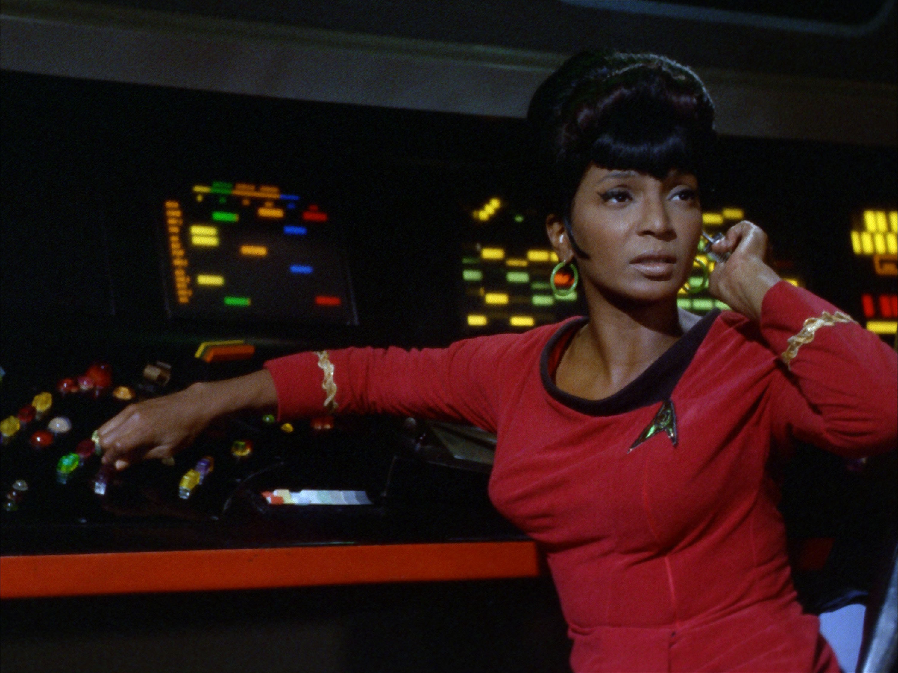 Lt. Uhura in Star Trek original series.