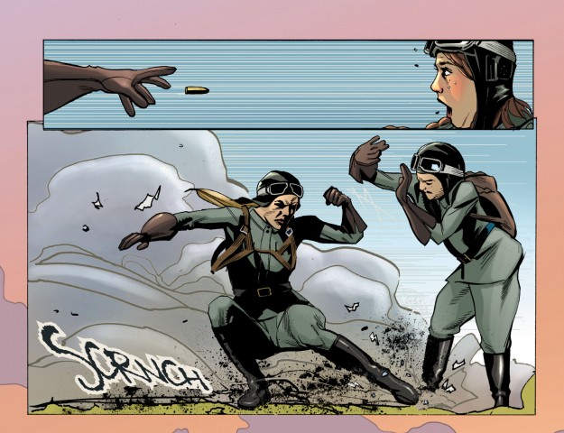 ...a speeding bullet.  Tension palpable!