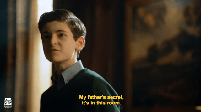 Bruce Wayne speculates about his father's secrets on Gotham.