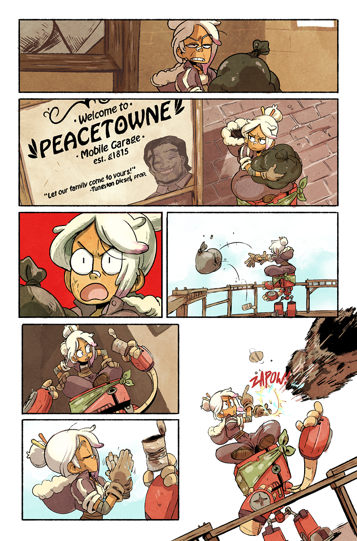 Behind the Panel Art Process Behind Tyson Hesse's Diesel The