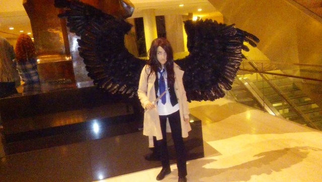 Castiel with moving wings