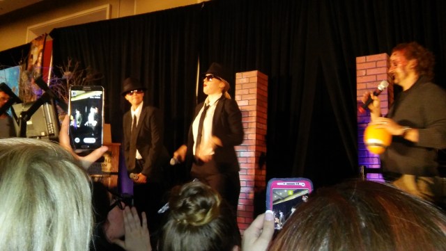 Kim and Briana as the Blues Brothers