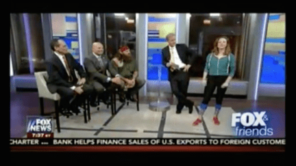 Fox and Friends judging a woman's leggings.