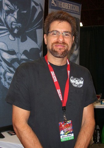 Andy Kubert at the 2011 New York Comic-Con, representing the Kubert School.