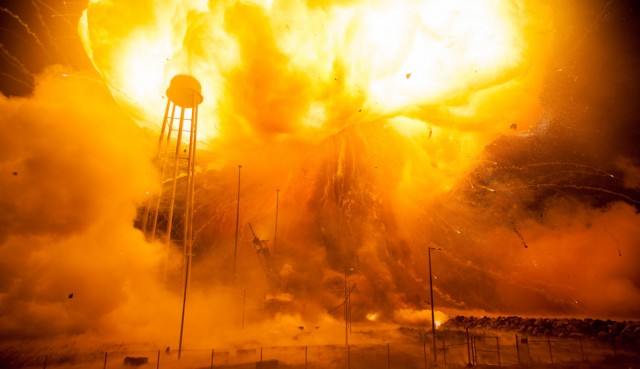 Antares rocket explosion