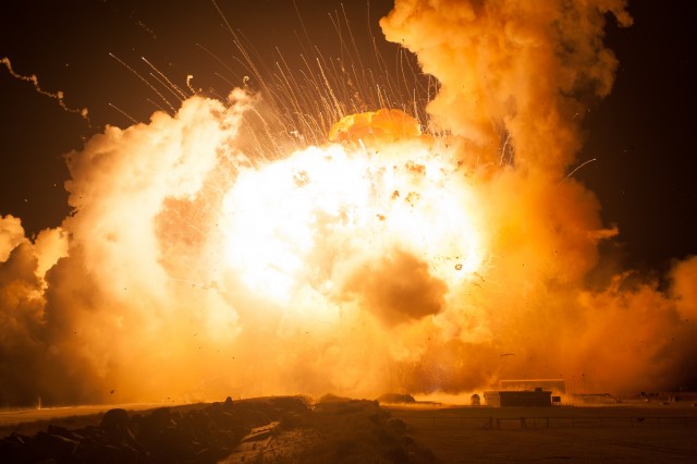 Antares rocket explosion