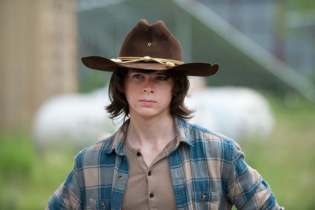 Chandler Riggs as Carl Grimes - The Walking Dead _ Season 6, Episode 7 - Photo Credit: Gene Page/AMC