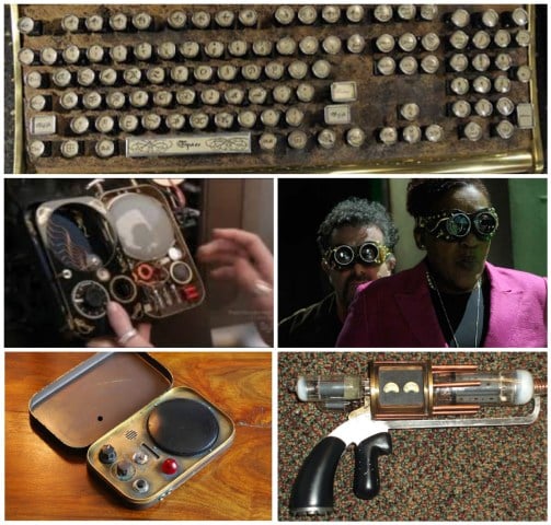Teslas, Farnsworths, goggles, and steampunked keyboards!