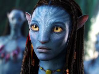 Zoe Saldana as Neytiri. Image: Disney