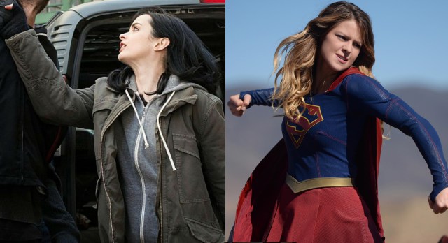"Red Faced" -- Personal and professional stress get the better of Kara when she goes too far during a training exercise against Red Tornado, a military cyborg commissioned by Lucy Lane's father, General Sam Lane, on SUPERGIRL, Monday, Nov. 30 (8:00-9:00 PM, ET) on the CBS Television Network. Pictured left to right: Melissa Benoist and Iddo Goldberg as Red Tornado Photo: Darren Michaels/CBS ÃÂ©2015 CBS Broadcasting, Inc. All Rights Reserved