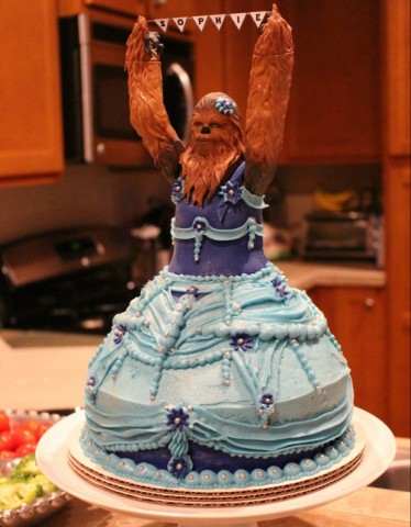 princess chewbacca cake