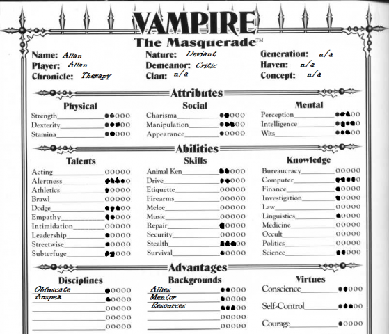 character-sheet