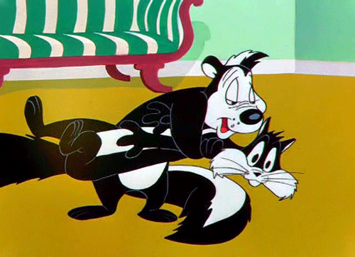 Pepe le Pew being rapey with Penelope the Cat? Totally OK for kids to watch. 