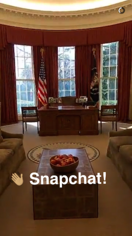 white house snapchat
