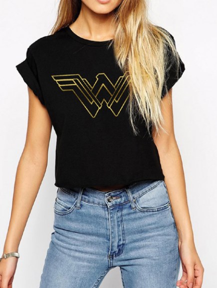 Striped shirt with frilled sleeves - New - Woman - PULL&BEAR Netherlands (con imágenes) | Ropa Pull and bear wonder woman t shirt style guide made