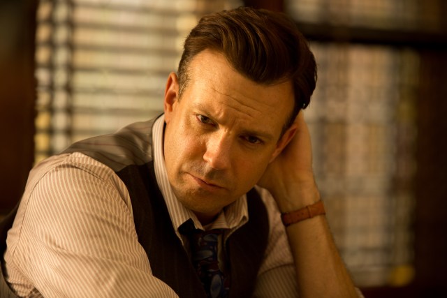 Jason Sudeikis as Larry Snyder in a scene from RACE.