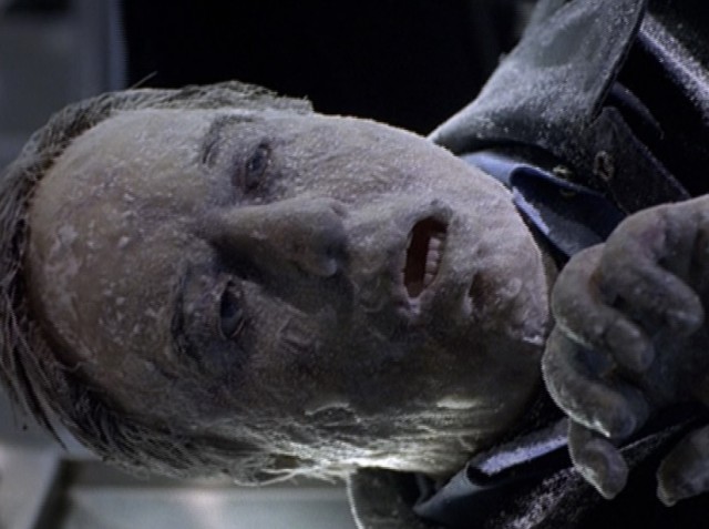 The frozen security guard