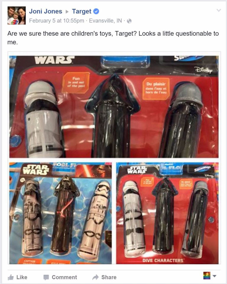 Target Apologizes for Dildo-Like Star Wars Toys | The Mary Sue Target Apologizes for Dildo-Like Star Wars Toys | The Mary Sue